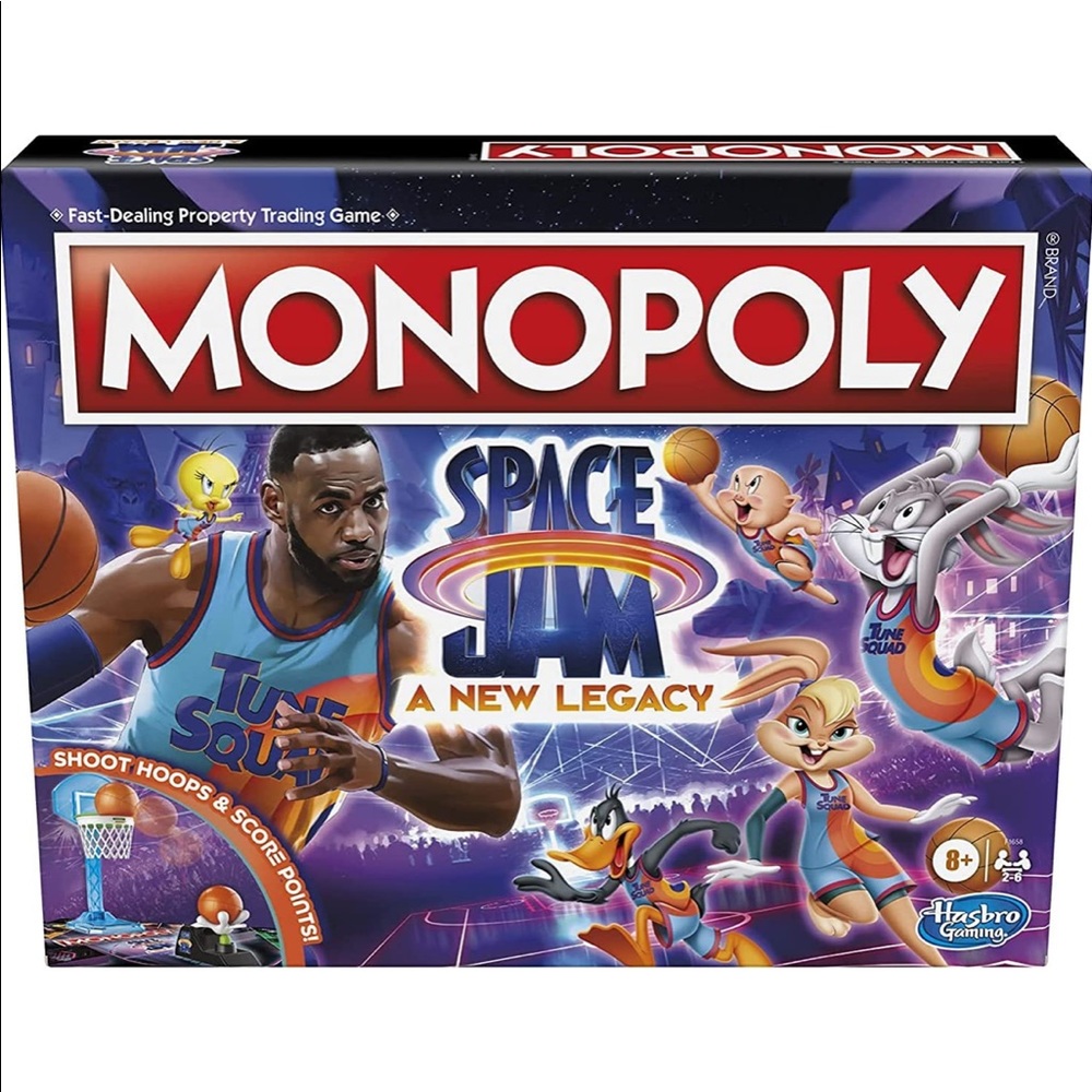 Monopoly Space Jam A New Legacy Edition Family Board Game